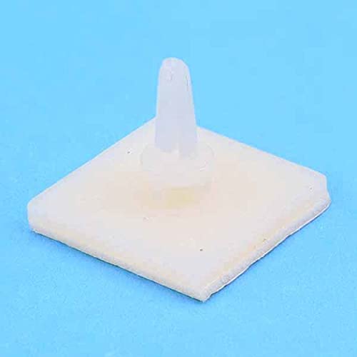H1407 Self-Adhesive PCB Support – 20mm x 20mm Base, 6.4mm Height, 4mm PCB Hole – Bag of 10 | Tool-Free Nylon Stand-Off Mounts for PCB Enclosures