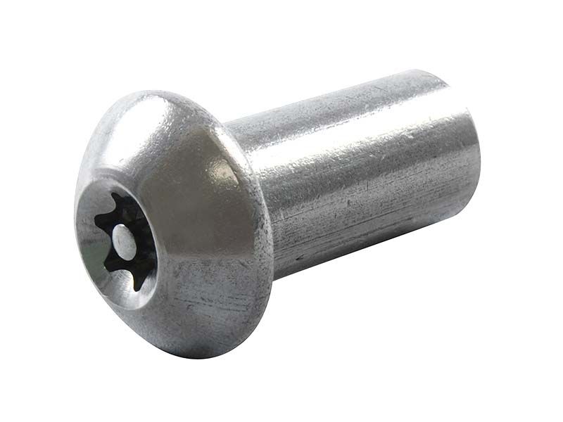 PROLOK Resytork Security Machine Screw – M6 x 16mm, Button Head, 2-Way Drive, 304 Stainless Steel, Pack of 25 with Driver | Tamper-Resistant Fastening | Part No. RTBM616-25