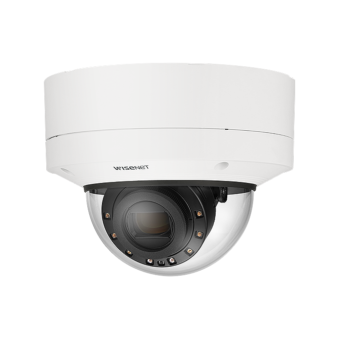 Hanwha Vision Wisenet HV-XNV-6123R 2MP AI IR Outdoor Vandal Dome Camera – 12x Motorized Zoom, Extreme 150dB WDR, 120fps, IP6K9K, IK10+ | SKU: HV-XNV-6123R x series