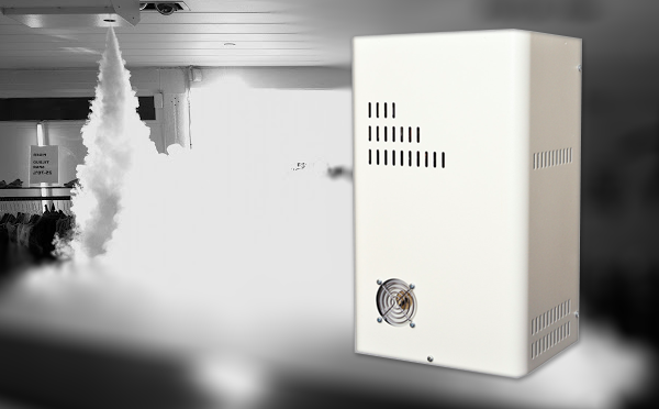 SMOKECLOAK EASY600 easy series fogging system 1x nozzles cover up to 210m³ in 30 second white metal includes 1x 1l fluid 240vac 10.6kg
