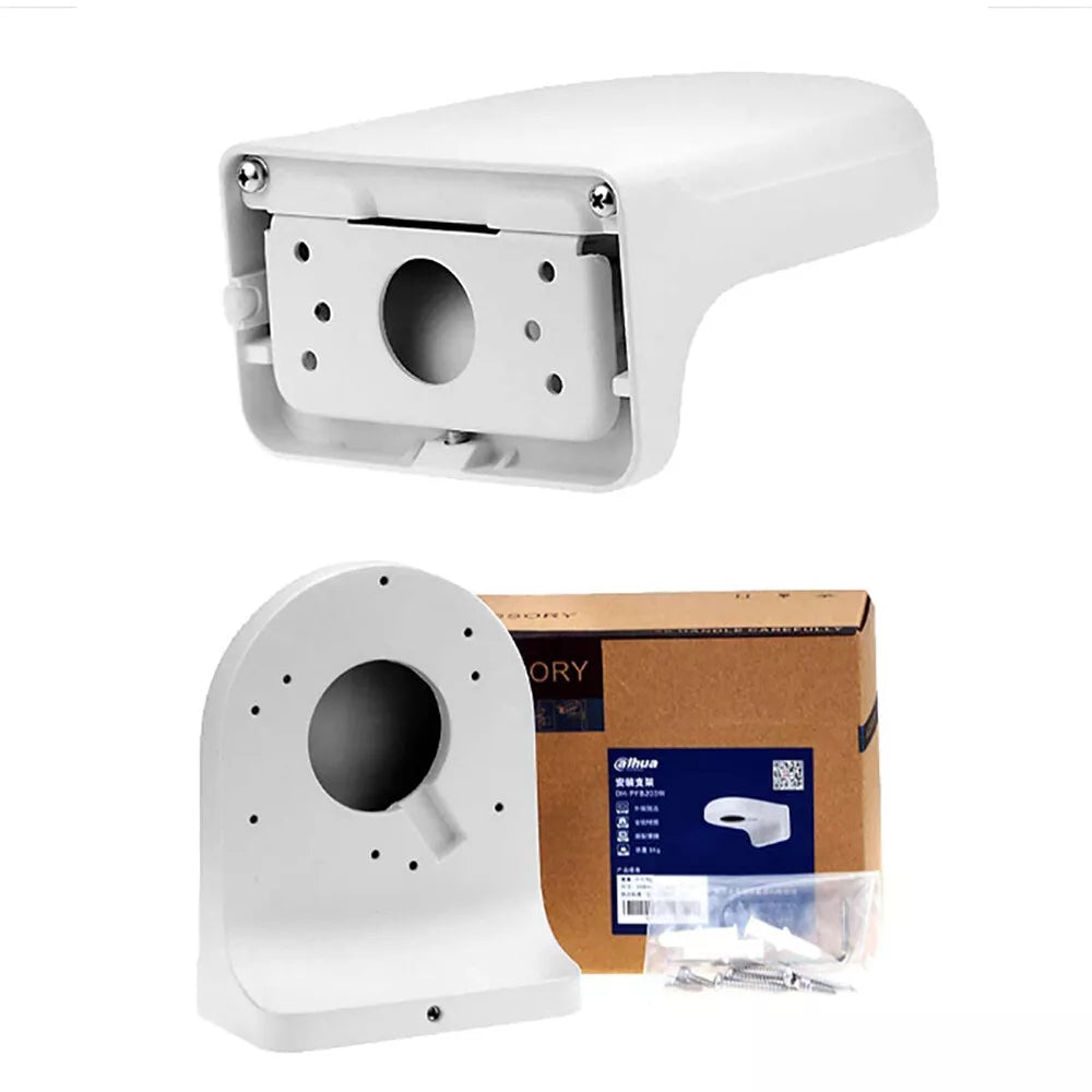 Dahua DH-PFB203W White Waterproof Wall Mount Bracket | Durable Aluminum & SECC Construction | Weather-Resistant Security Camera Mount - CCTV Importers