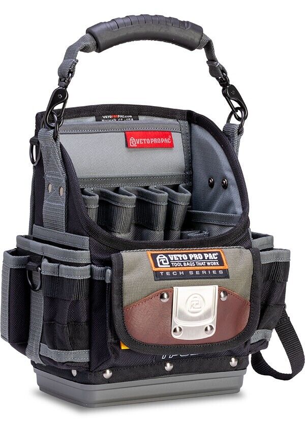 VETO PRO PAC TP6B Tech Series Tool Pouch – Open Top, Hard Bottom, 25 Pockets