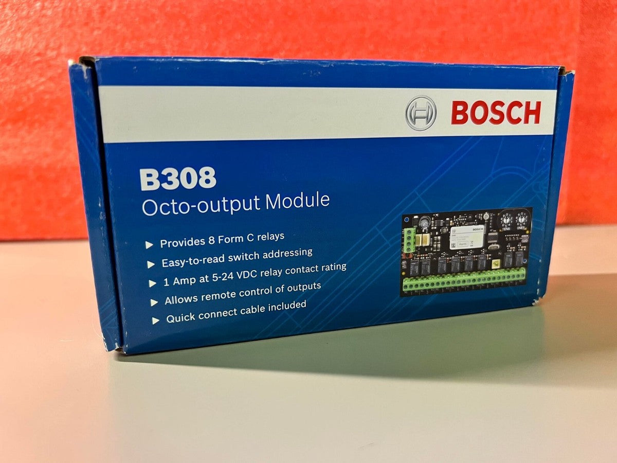 Bosch B308 Octo-Output Expansion Module – 8 Programmable Relays for Solution 2000/3000/4000 Alarm Panels - CCTV Importers