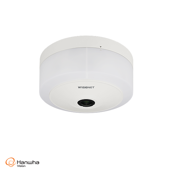 WISENET HV-TNF-9010 Hanwha Vision 12MP Sensor Fisheye Parking Guidance Camera, built-in AI vehicle detection 12MP images T series