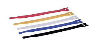 CCTV TRADIE Velcro Cable Ties – 100mm, Assorted Colours, Reusable Hook & Loop, Packet of 10 | CT100 | Colour-Coded Cable Organisers for Home, Office, AV, and IT