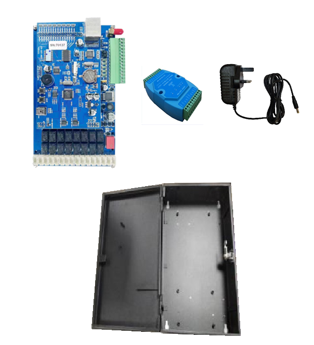 Videoman VM-5000-Lift16-Kit | 16-Level Lift Controller Kit for VM-5000 IP Intercom System with RS485 Link, Power Supply & Metal Cabinet