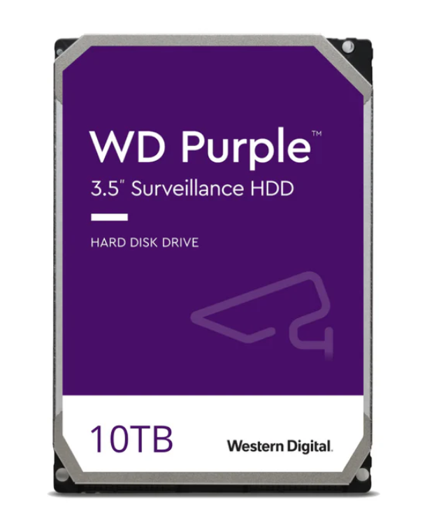 वेस्टर्न डिजिटल पर्पल सर्विलांस हार्ड ड्राइव 10 टीबी, (WD101 PURP)