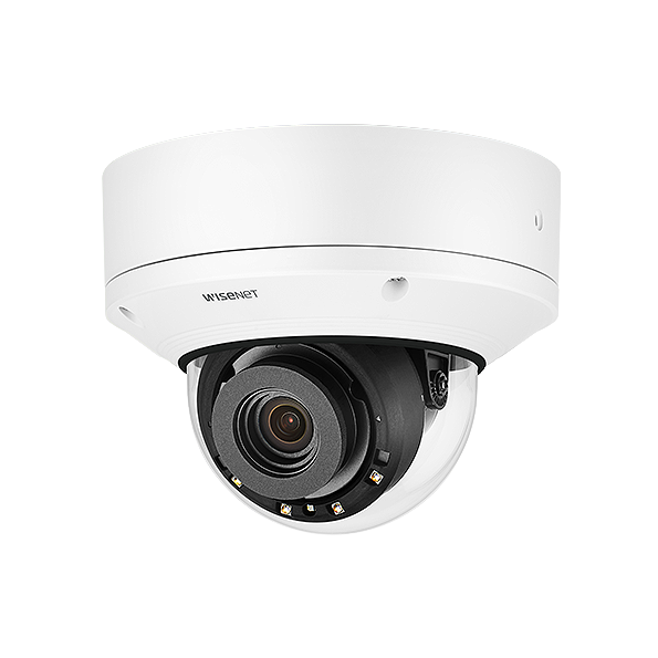 Hanwha Vision Wisenet X-Series HV-XND-8081REV 5MP IR Indoor Vandal Dome Camera with PoE Extender – Motorized Varifocal Lens, Advanced AI Analytics, IP52, IK10 | SKU: HV-XND-8081REVx series