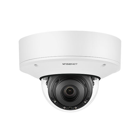 Hanwha Vision Wisenet X-Series HV-XNV-8081RE 5MP External Vandal IR Dome Camera with PoE Extender – Motorized Varifocal, Advanced AI Analytics, IP66/IK10+ | SKU: HV-XNV-8081REx series
