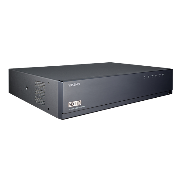Hanawha WISENET CT-XRN-1610A X 16CH NVR Non-PoE (4K, H.265/264, ARB, 4 SATA HDD) with 4TB HDD and QR Code