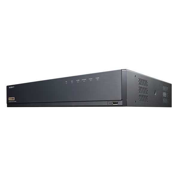 Hanawha WISENET CT-XRN-1610A X 16CH NVR Non-PoE (4K, H.265/264, ARB, 4 SATA HDD) with 4TB HDD and QR Code