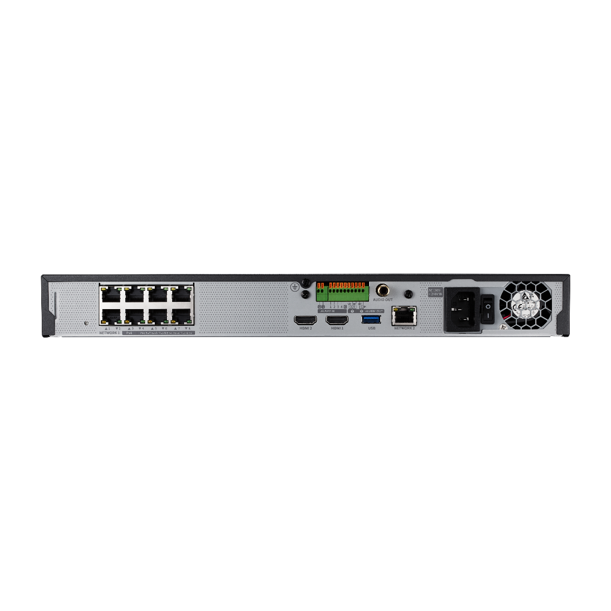 Hanwha CT-XRN-815S Wisenet 8CH 8MP AI NVR with PoE Switch