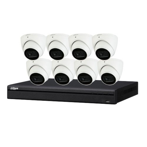 Dahua DH-IPC-HDW3666EMP-S-AUS 8 Cameras with 8CH AI NVR System NVR4108HS-8P-AI/ANZ (6MP Camera) CCTV Kit