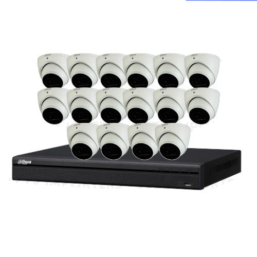 Dahua DH-IPC-HDW3866EMP-S-AUS 16 Cameras with 16CH Ai NVR System (8MP Camera) CCTV Kit