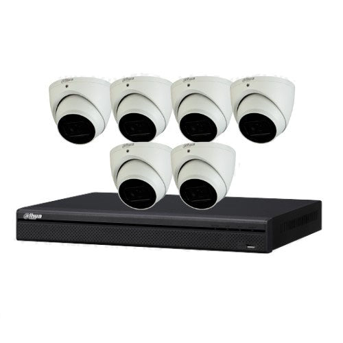 Dahua DH-IPC-HDW3866EMP-S-AUS 6x Cameras with 8CH Ai NVR System (8MP Camera) CCTV Kit