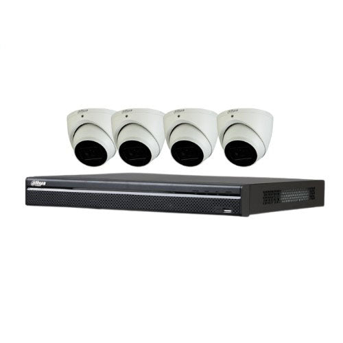 Dahua DH-IPC-HDW2531EMP-AS-0280B-S2-AUS 4x Cameras with 4x CH Ai NVR DHI-NVR4104HS-P-AI/ANZ CCTV Kit