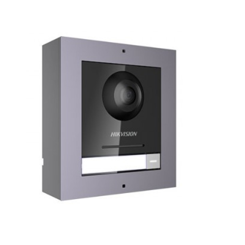 Hikvision DS-KIS602 2nd Gen IP Intercom Kit, 1-to-1 Modular, PSU, Surface Mount