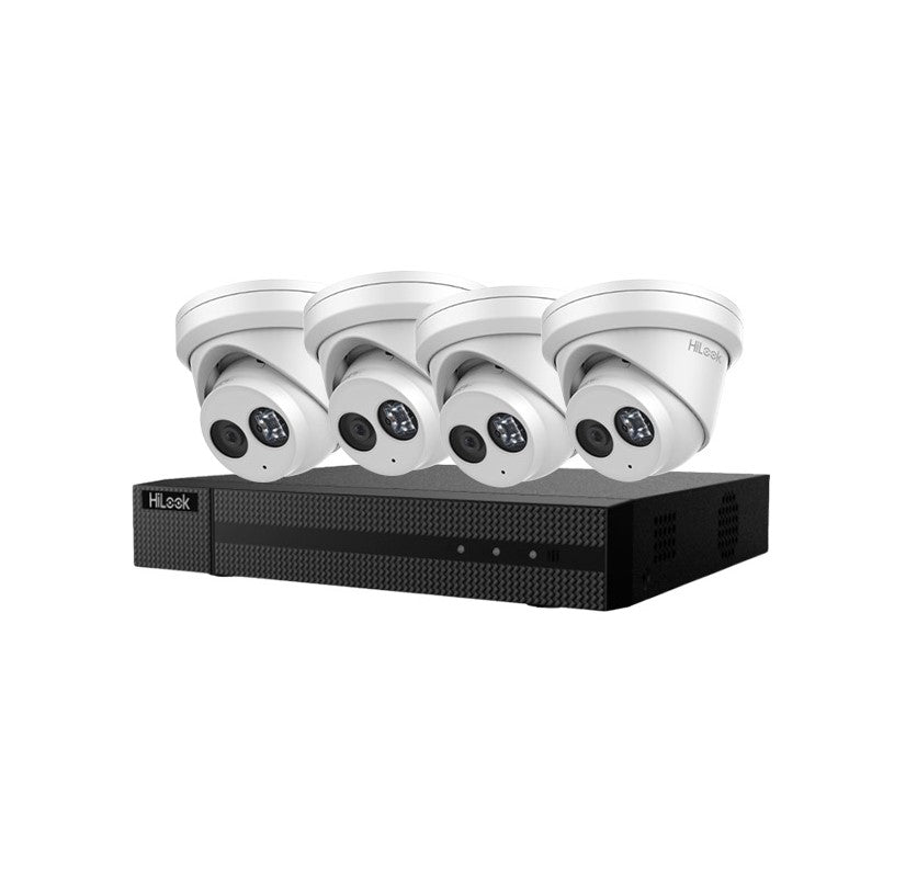 HiLook 6MP IPC-T261H-MU Acusense Turret IP Camera with Built in Mic (Bundle) kit