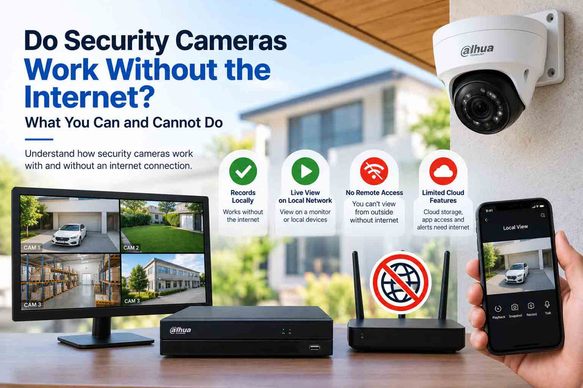 Do Security Cameras Work Without the Internet? What You Can and Cannot Do