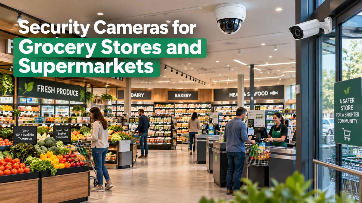 Security Cameras for Grocery Stores and Supermarkets: Coverage That Actually Stops Shrinkage