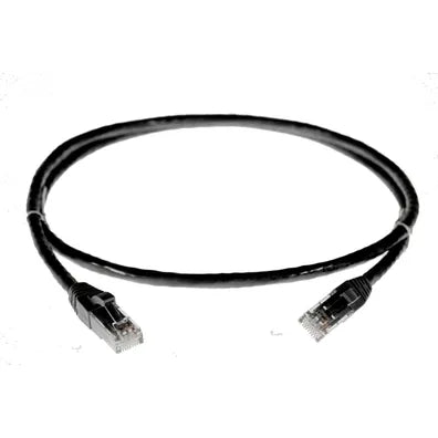 4Cabling 50m RJ45 CAT6 Ethernet Network Cable | Black | High-Speed Gigabit Patch Cable with Gold-Plated Connectors