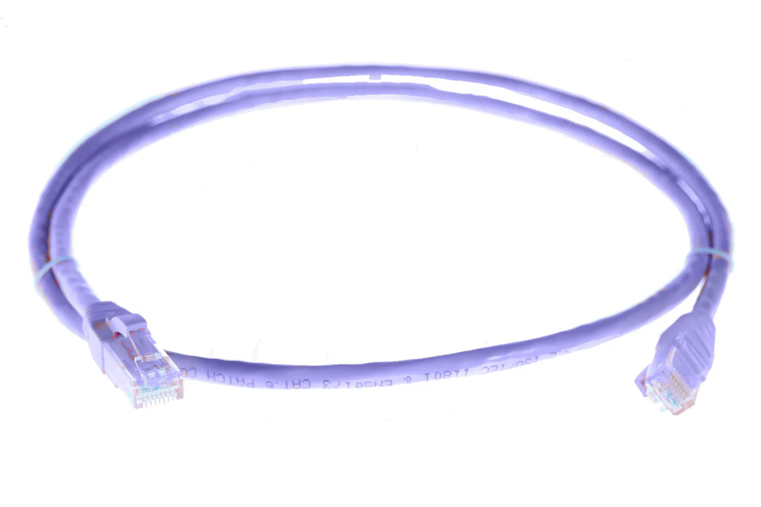 0.75m RJ45 CAT6 Ethernet Network Cable – Purple | High-Speed | 100% Copper | PVC Jacket | Snag-Free | RCM Certified