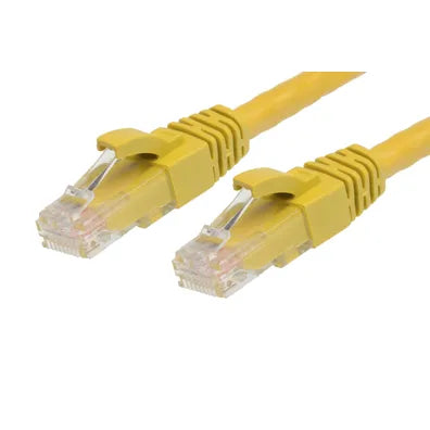 4Cabling 15m RJ45 CAT6 Ethernet Network Cable – Yellow | High-Performance LAN Patch Lead | SKU 004.002.6020