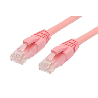 4Cabling 50m RJ45 CAT6 Ethernet Network Cable – Pink | Gigabit LAN Patch Lead | SKU 004.002.7050