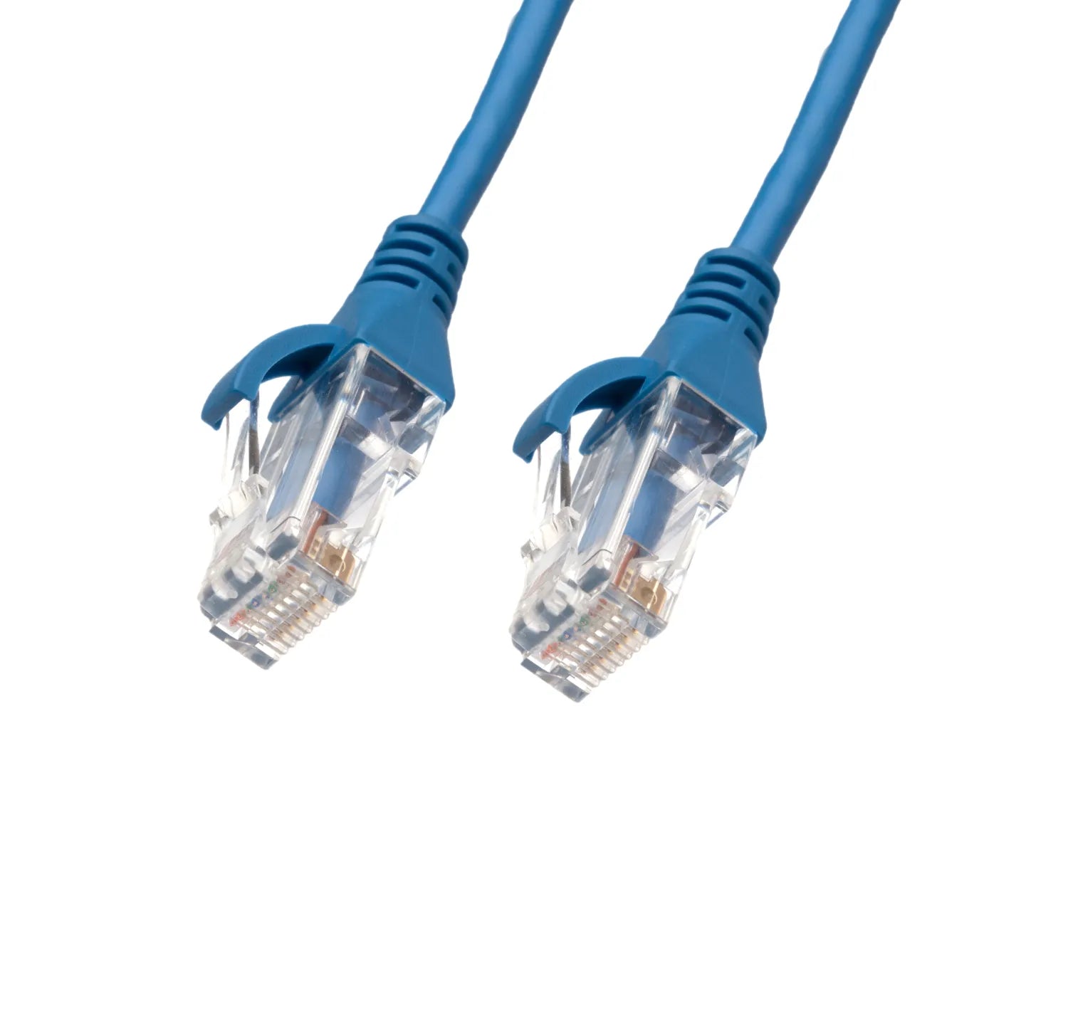 4Cabling 0.15m CAT6 Ultra-Thin LSZH Ethernet Network Cable | Blue, 28AWG RJ45 Patch Lead