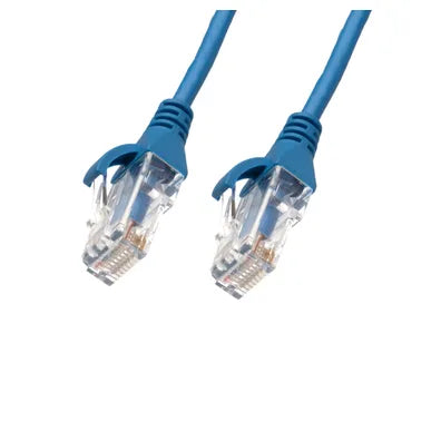 4Cabling 3m CAT6 Ultra Thin LSZH Ethernet Cable – Blue | High-Density 10G Patch Lead (SKU: 004.004.0006)