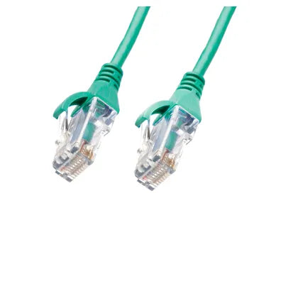 0.75m CAT6 Ultra Thin LSZH Ethernet Network Cable | Green