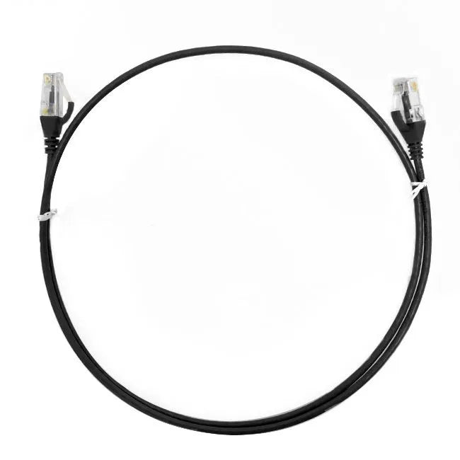 2m CAT6 Ultra Thin LSZH Ethernet Cable – 10 Pack | 100% Copper, 10Gbps, RJ45, 3.6mm Diameter | Black | Certified & Fluke Tested