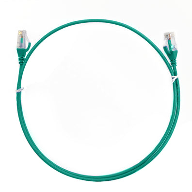 0.75m CAT6 Ultra Thin LSZH Ethernet Network Cable | Green