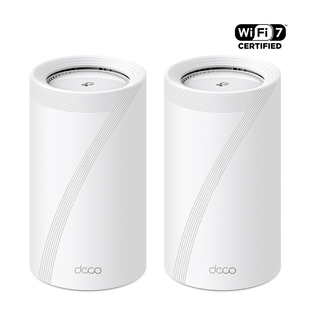 TP-Link Deco BE85 (3-Pack) BE22000 Tri-Band Whole Home Mesh Wi-Fi 7 System | 22Gbps, 10G Ports, MLO, 6GHz - CCTV Importers