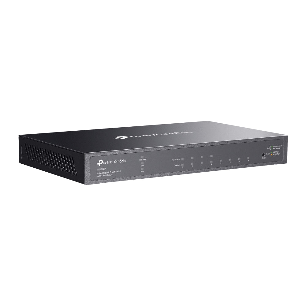 TP-Link SG2008P – Omada 8-Port Gigabit Smart Managed Switch with 4-Port PoE+