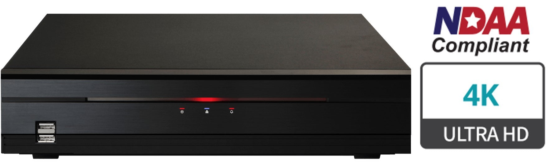 IDIS DR-2516P-A – 16CH 4K DirectIP™ NVR with 8 PoE Ports (100W), H.265, 0TB, NDAA Compliant – Promo Price Until 31-12-2025