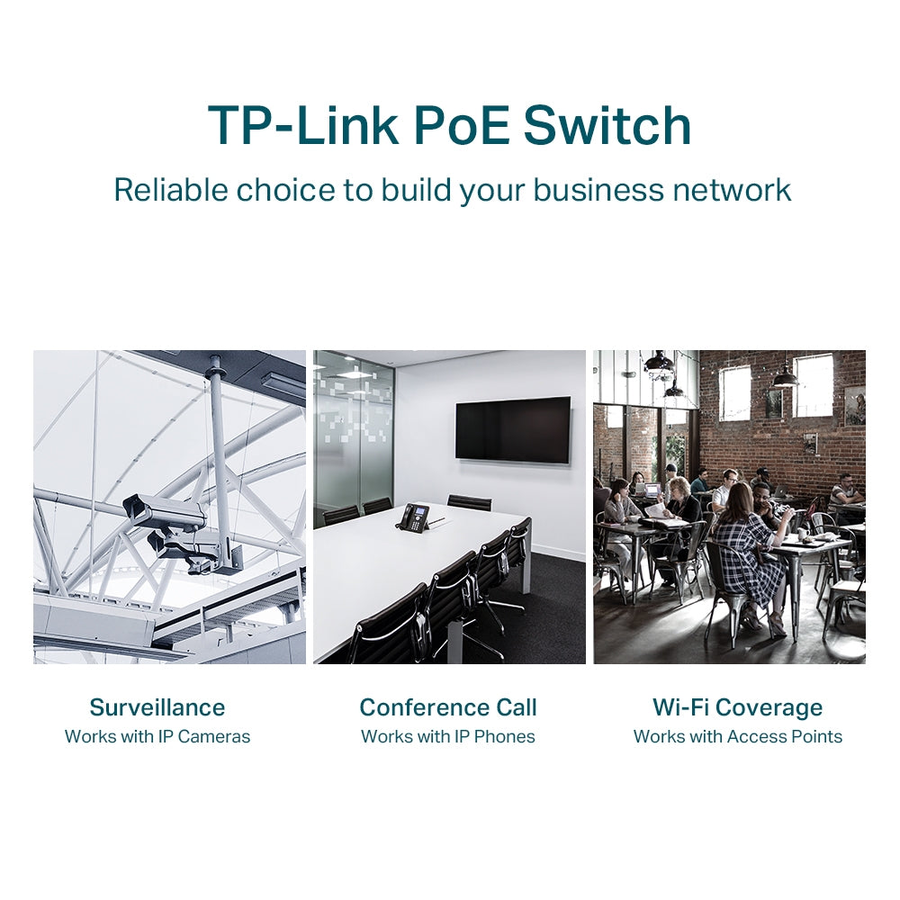TP-Link TL-SG1428PE 28-Port Gigabit Easy Smart Switch with 24-Port PoE+ | 250W PoE Budget, Intelligent Power Management, Ideal for Surveillance