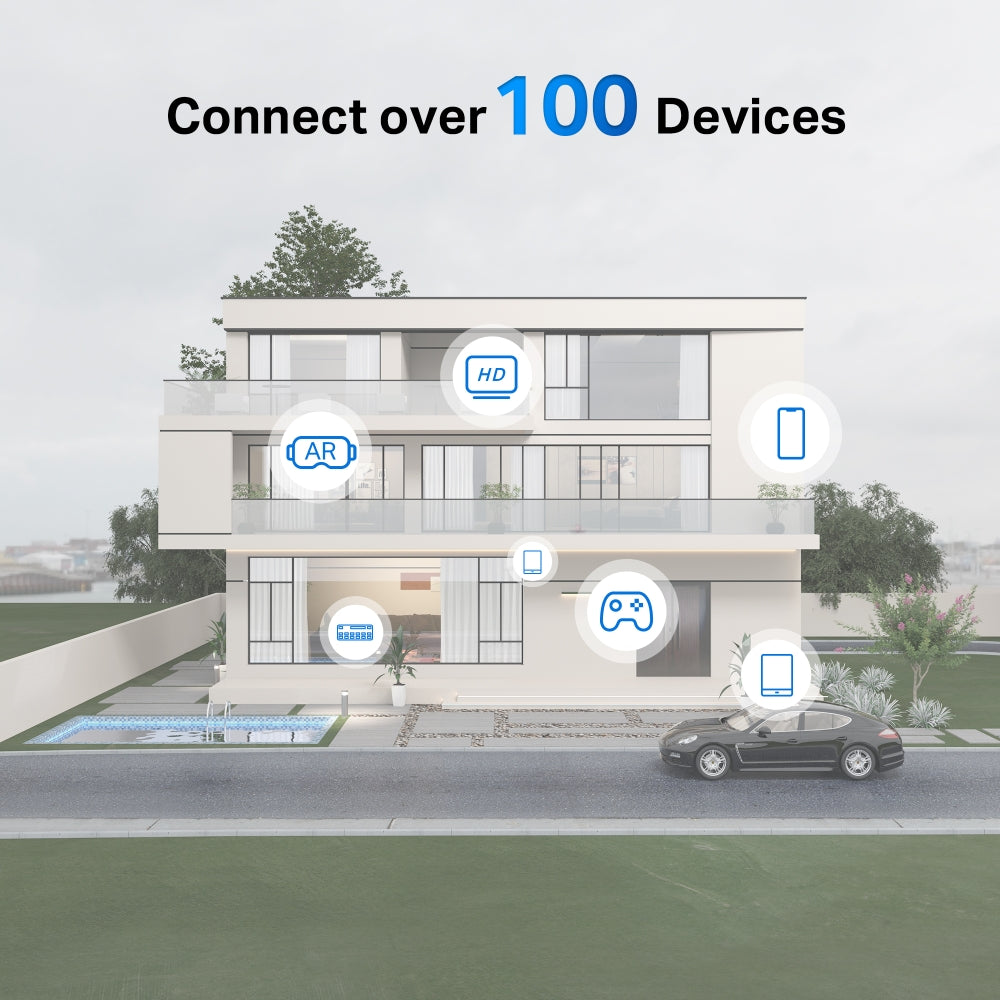 MERCUSYS Halo H60X AX1500 Whole Home Mesh WiFi 6 System – 3-Pack | Dual Band Mesh, Seamless Roaming, Gigabit Ports
