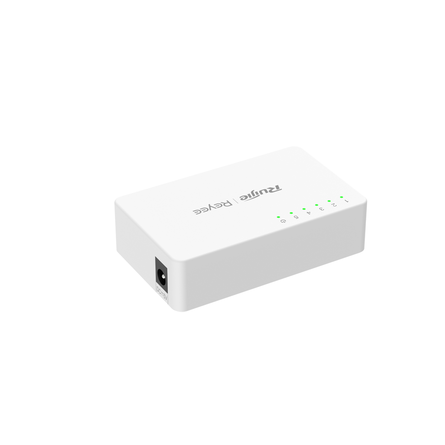 RG-ES05F 5-Port 10/100 Mbps Unmanaged Non-PoE Switch – Fanless, Metal/Plastic Casing, Home & Small Office Network