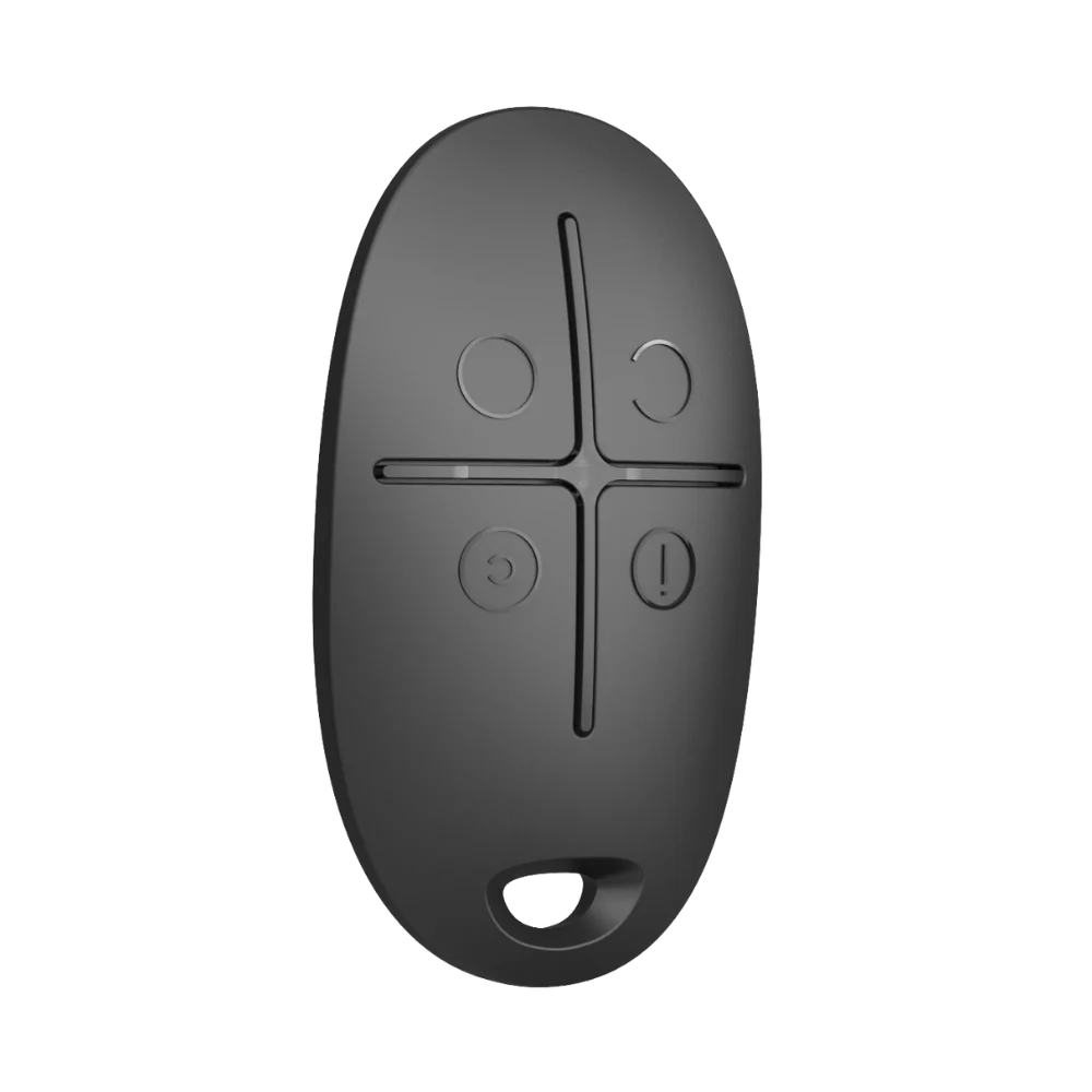 AJAX#30669 – Ajax SpaceControl Jeweller Wireless Key Fob with Panic Button (Black) - CCTV Importers