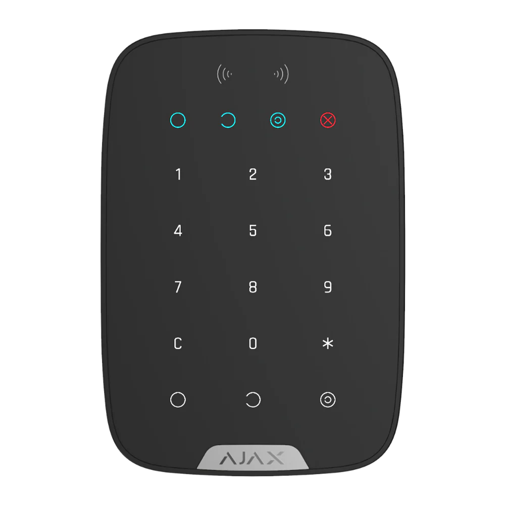AJAX#30645 – Ajax KeyPad Plus Jeweller Wireless Touch Keypad with Contactless Access (Black) - CCTV Importers