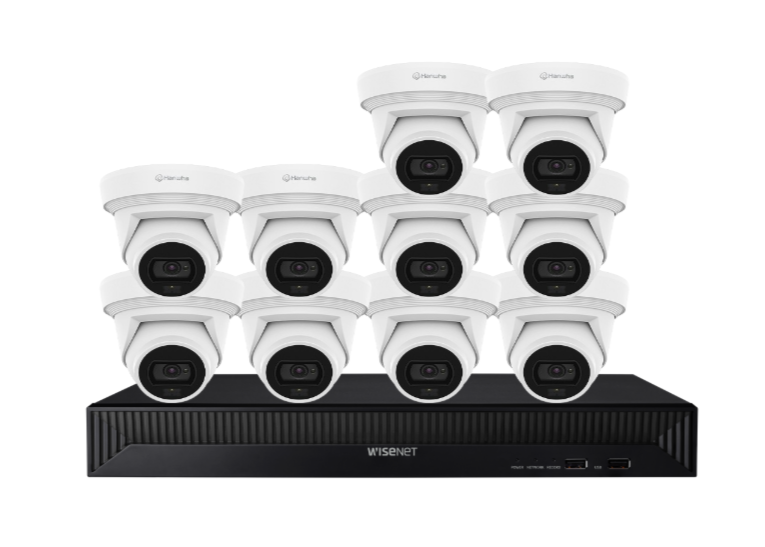 Hanwha Vision x16 8MP AI Dual Light CCTV Kit – 16 Cameras with 16CH NVR & HDD HV-QNE-C9013RL