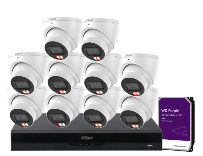 Dahua 16-Camera 6MP CCTV Kit with 16-Channel AI PoE NVR & Dual HDD Support | IPC-HDW3667EM-S-IL-ANZ-TW-1 + NVR4216-16P-AI/ANZ | Premium Smart Surveillance for AU/NZ
