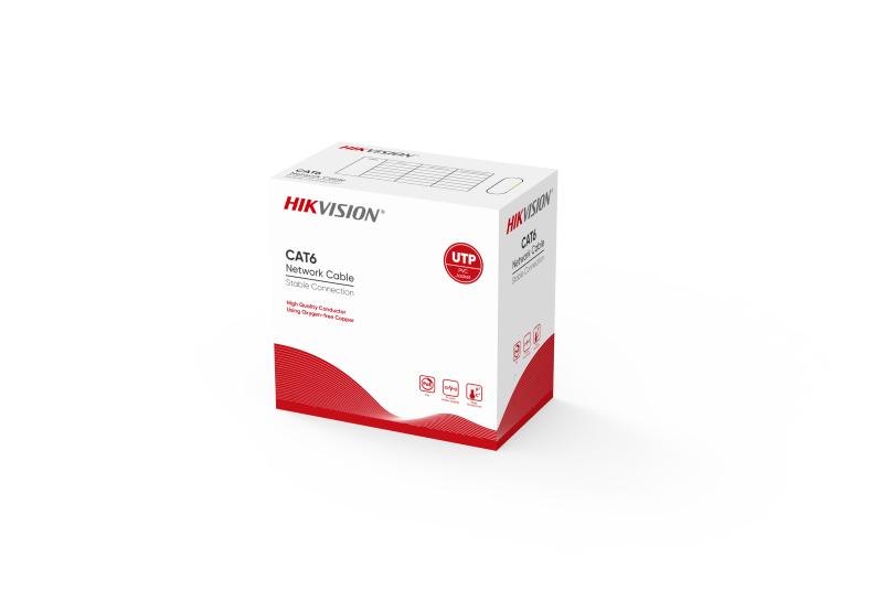 Hikvision DS-1LN6UZC0-YELLOW CAT6 U/UTP Network Cable – 305m Yellow Solid Copper 4-Pair Cable