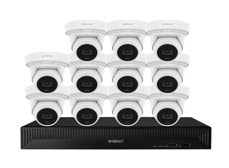 Hanwha Vision x16 8MP AI Dual Light CCTV Kit – 16 Cameras with 16CH NVR & HDD HV-QNE-C9013RL