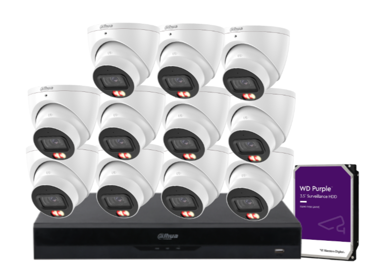 Dahua 16-Camera 6MP CCTV Kit with 16-Channel AI PoE NVR & Dual HDD Support | IPC-HDW3667EM-S-IL-ANZ-TW-1 + NVR4216-16P-AI/ANZ | Premium Smart Surveillance for AU/NZ