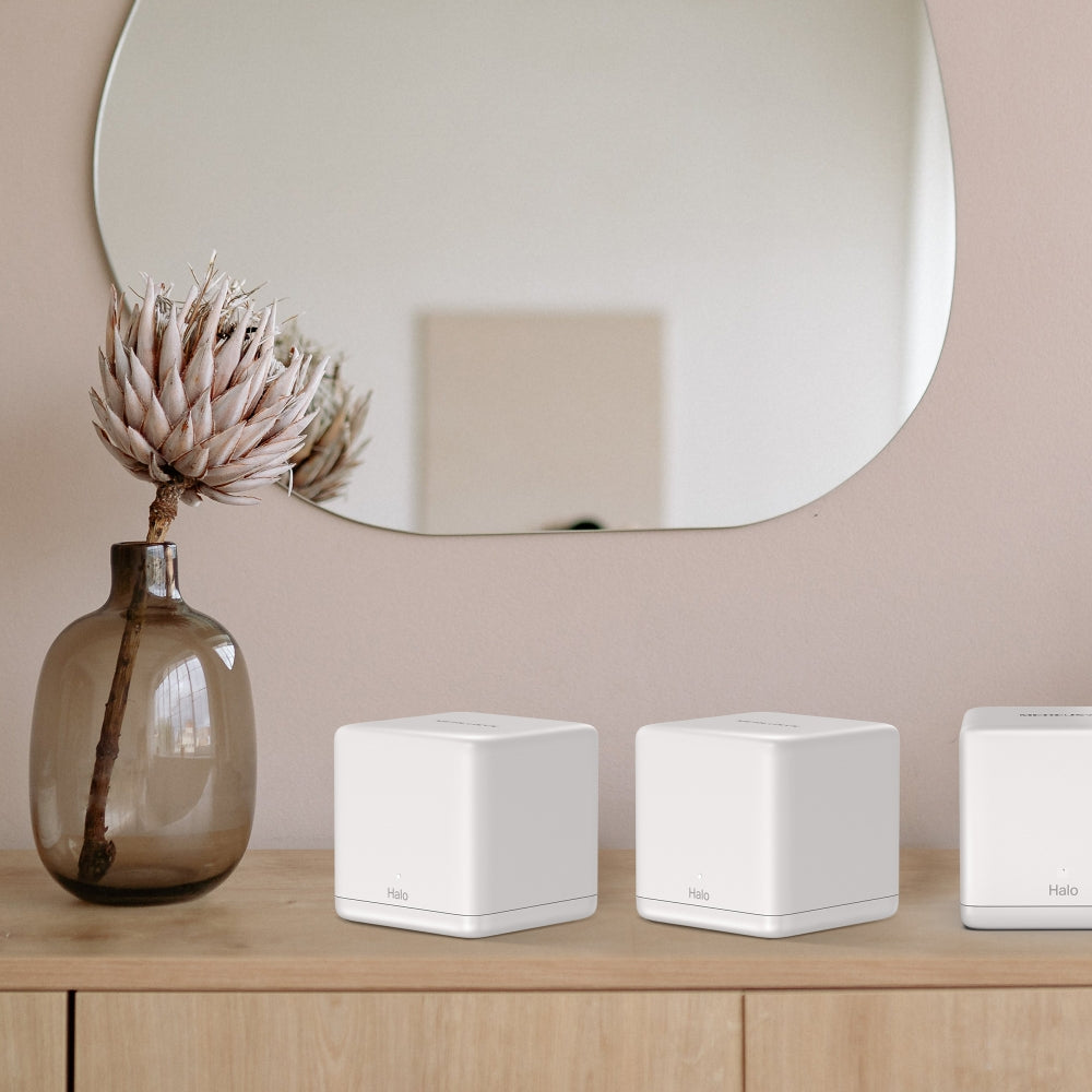 MERCUSYS Halo H60X AX1500 Whole Home Mesh WiFi 6 System – 3-Pack | Dual Band Mesh, Seamless Roaming, Gigabit Ports