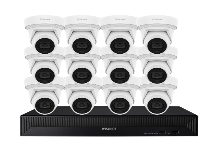 Hanwha Vision x16 8MP AI Dual Light CCTV Kit – 16 Cameras with 16CH NVR & HDD HV-QNE-C9013RL