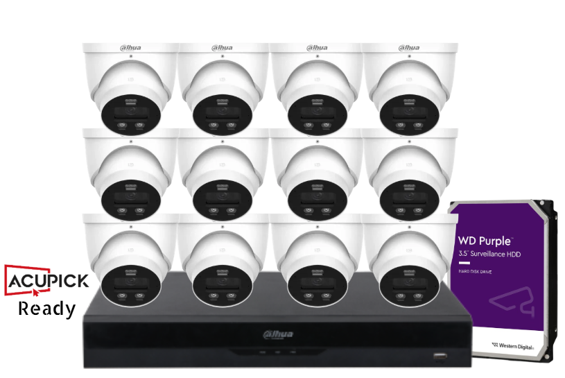 Dahua AcuPick Ready 8MP Starlight CCTV Kit – DH-IPC-HDW3867EM-S-IL-ANZ | 4/8/16 Fixed Turret Cameras + 16CH AI NVR + HDD | Advanced WizSense IP Surveillance System