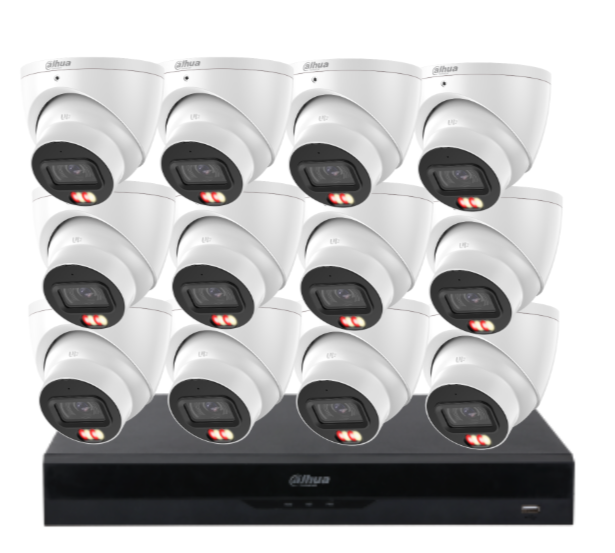 Dahua 16-Camera 6MP CCTV Kit with 16-Channel AI PoE NVR & Dual HDD Support | IPC-HDW3667EM-S-IL-ANZ-TW-1 + NVR4216-16P-AI/ANZ | Premium Smart Surveillance for AU/NZ